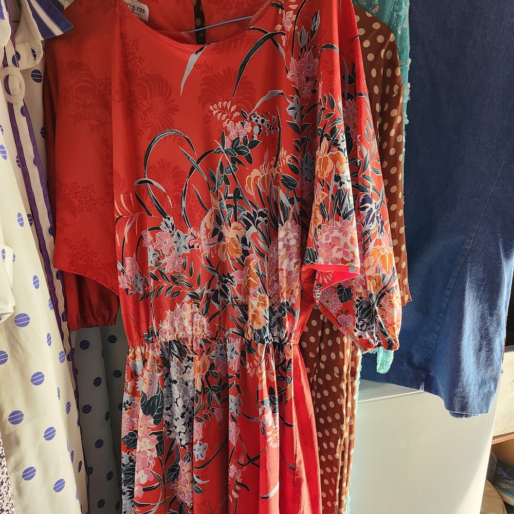 Vibrant Asymmetrical Floral Dress